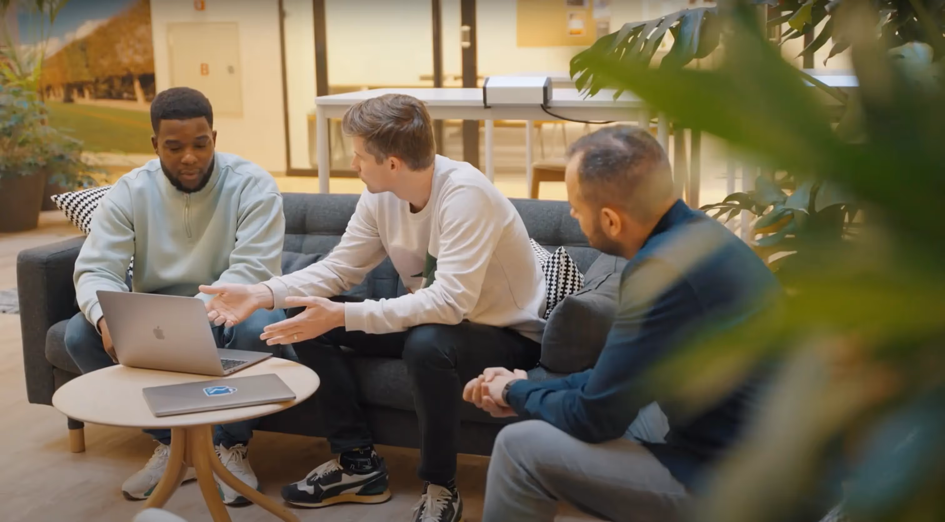 Three man at Quatts office