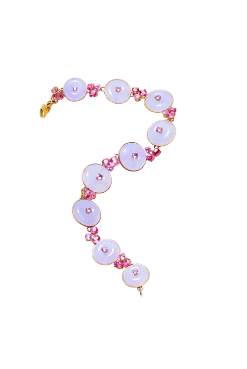 Accompanied by a Hong Kong Jade & Stone Laboratory report stating that the selected natural colour fei cui (jadeite jade) is type A and has no resin detected.