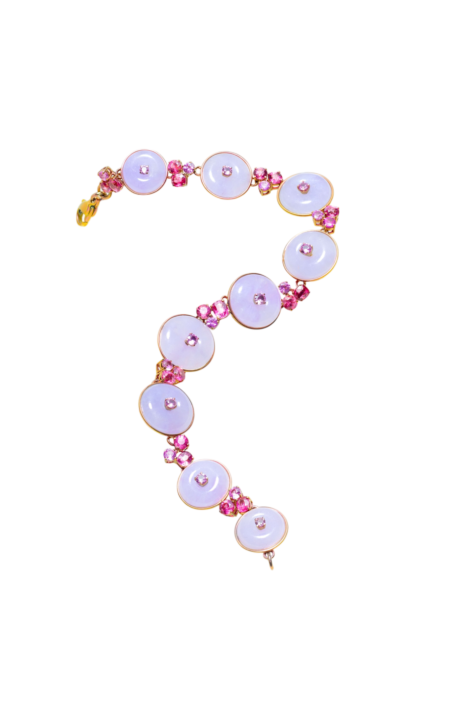 Accompanied by a Hong Kong Jade & Stone Laboratory report stating that the selected natural colour fei cui (jadeite jade) is type A and has no resin detected.