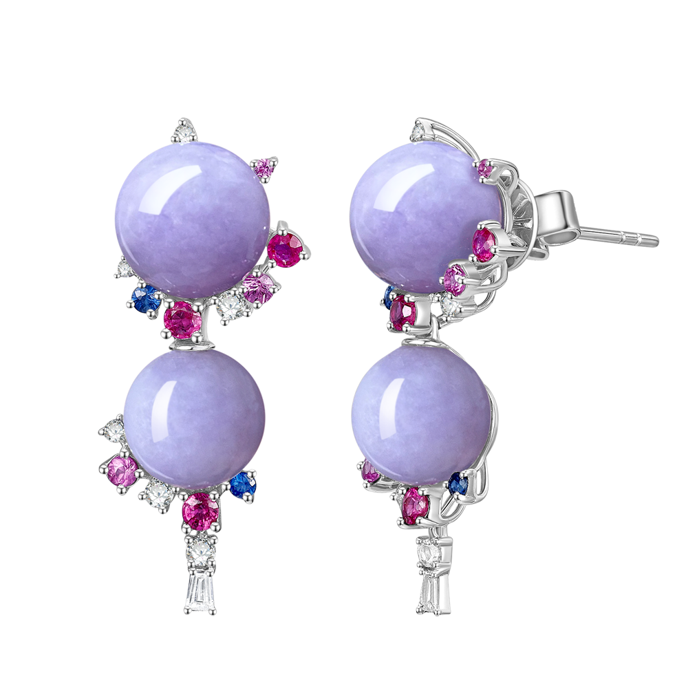 Accompanied by Hong Kong Jade & Stone Laboratory certificate, stating that the jadeite is natural, known in the trade as "A Jade".