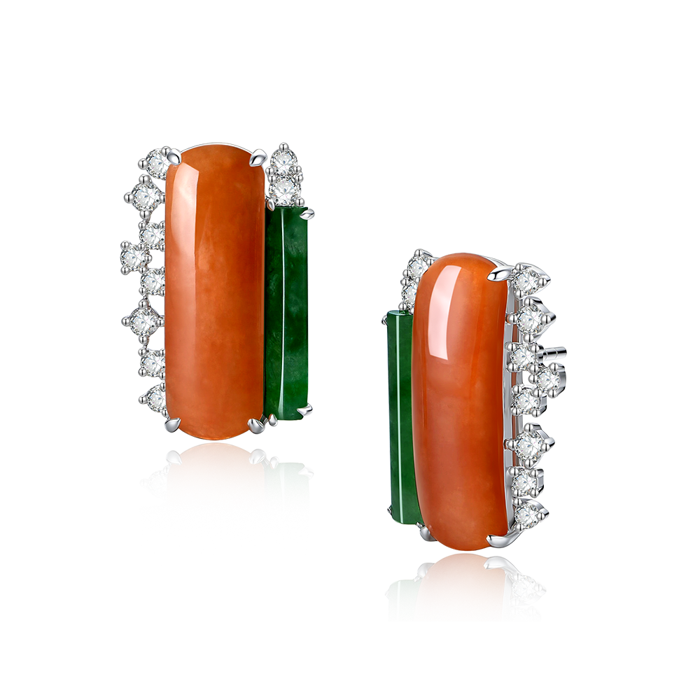 Accompanied by Hong Kong Jade & Stone Laboratory certificate, stating that the jadeite is natural, known in the trade as "A Jade".