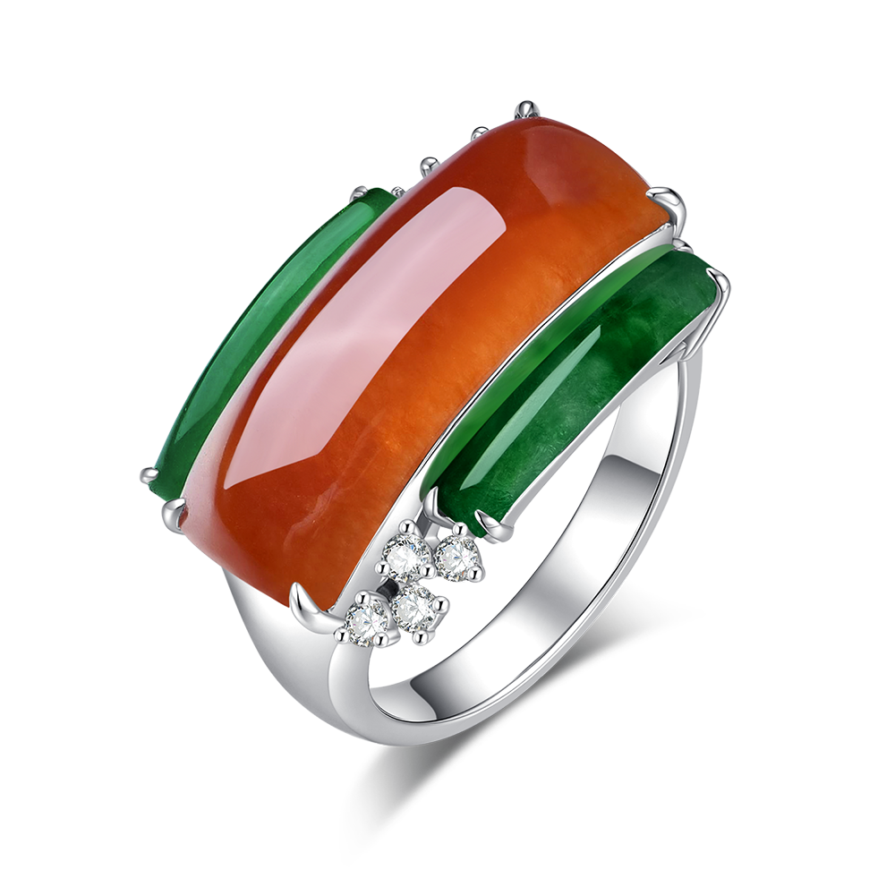 Accompanied by Hong Kong Jade & Jewellery Laboratory certificate, stating that the jadeite is natural, known in the trade as "A Jade".