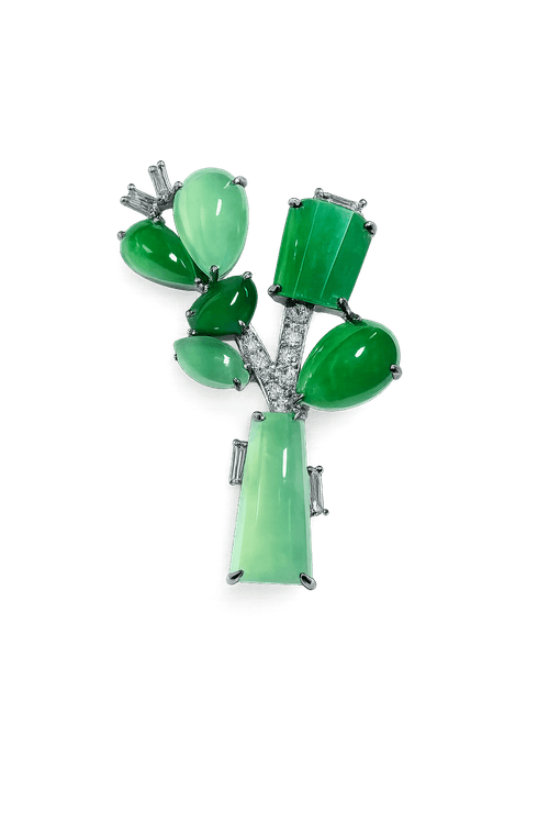 Accompanied by a HKJSL certificate stating the jadeite is natural, known in the trade as "A Jade".