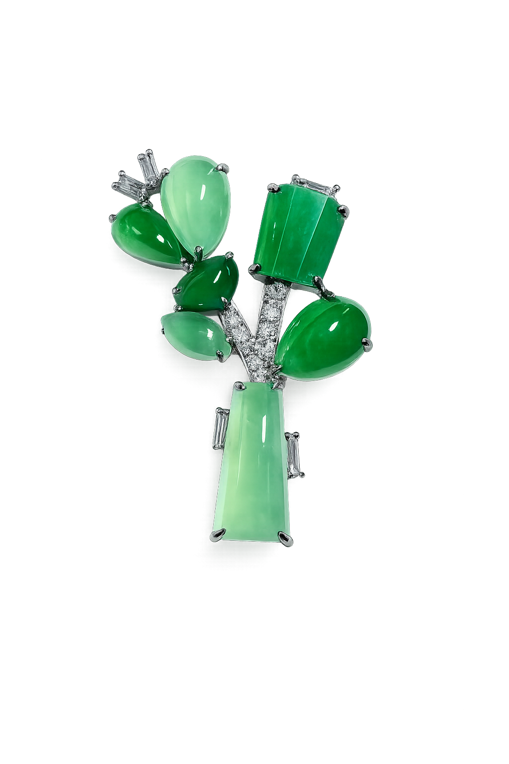 Accompanied by a HKJSL certificate stating the jadeite is natural, known in the trade as "A Jade".