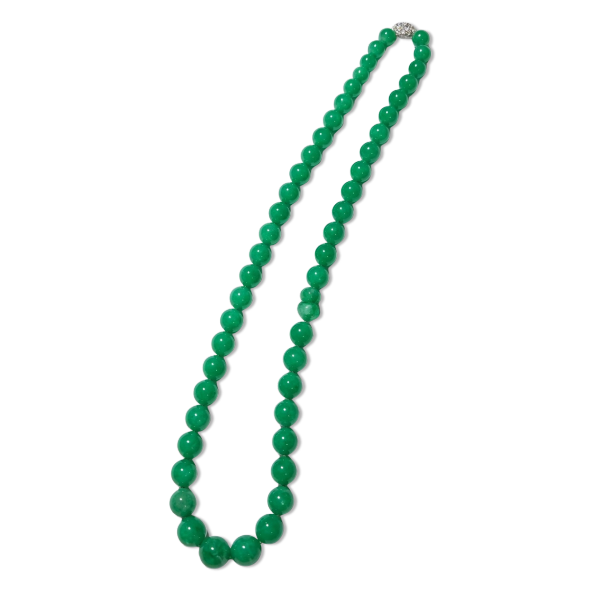 Accompanied by Hong Kong Jade & Stone Laboratory Certificate, stating that the jadeite is natural, known in the trade as ‘A Jade’.