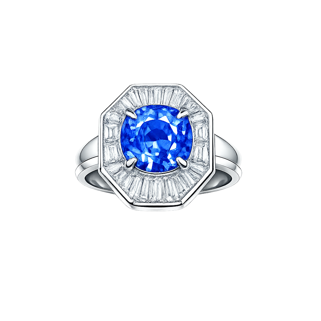 Sapphire and Diamond Ring