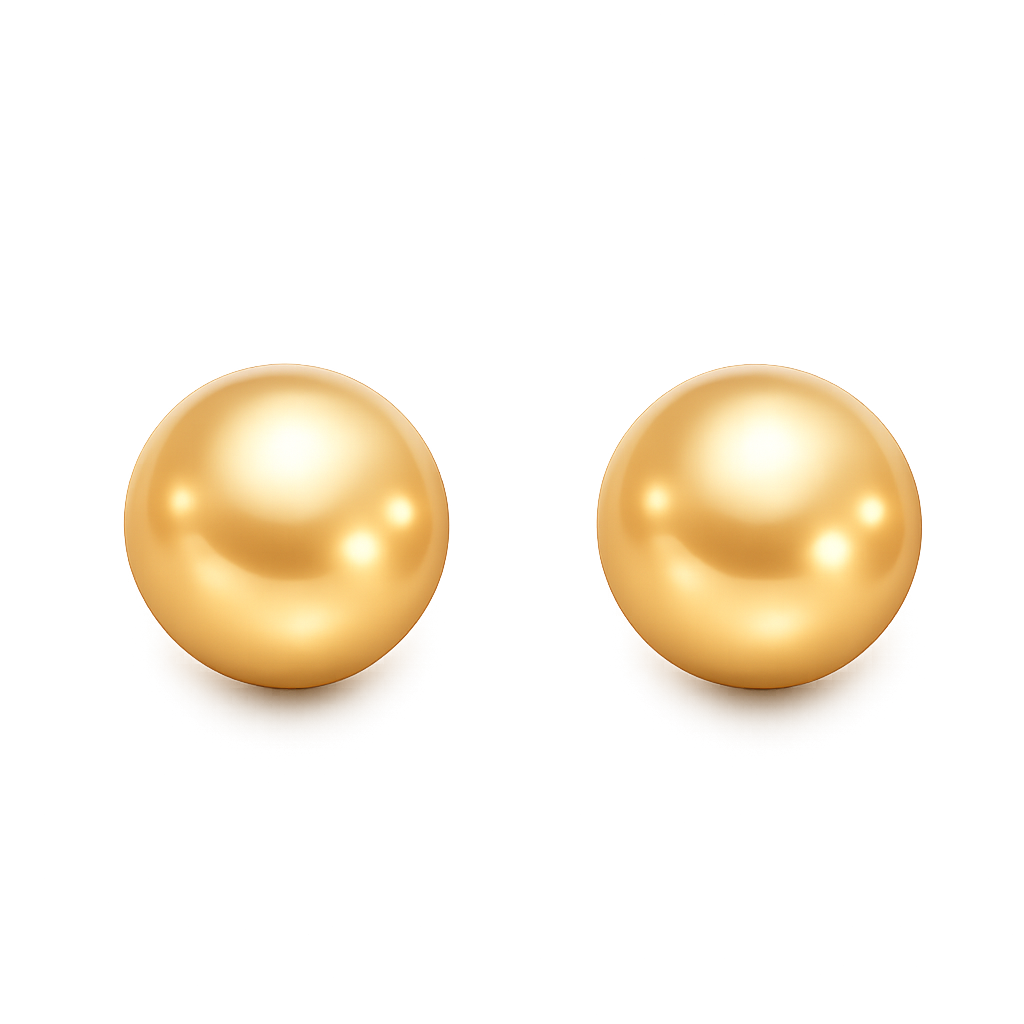 Golden South Sea cultured pearl approx: 10.3 mm