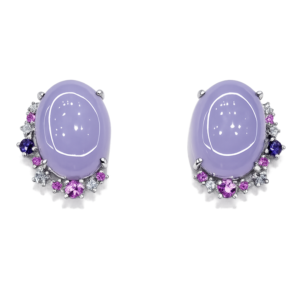 Accompanied by Hong Kong Jade & Stone Laboratory certificate, stating that the jadeite is natural, known in the trade as "A Jade". 