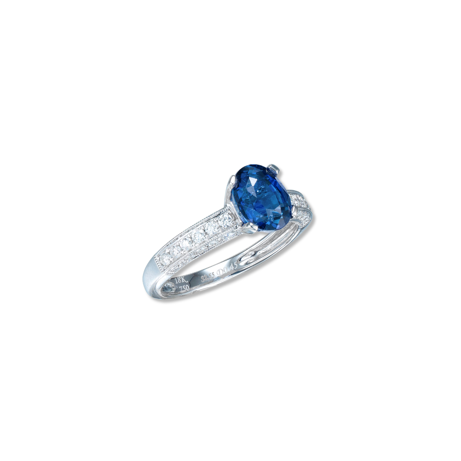 Accompanied by GIA report stating that the sapphire is of Madagascar origin, heated.