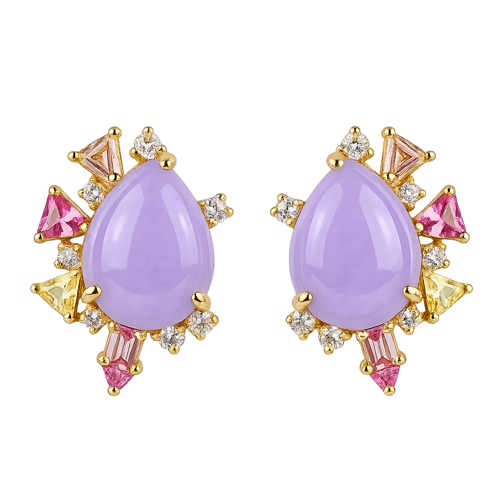 Accompanied by Hong Kong Jade & Stone Laboratory certificate, stating that the jadeite is natural, known in the trade as "A Jade".