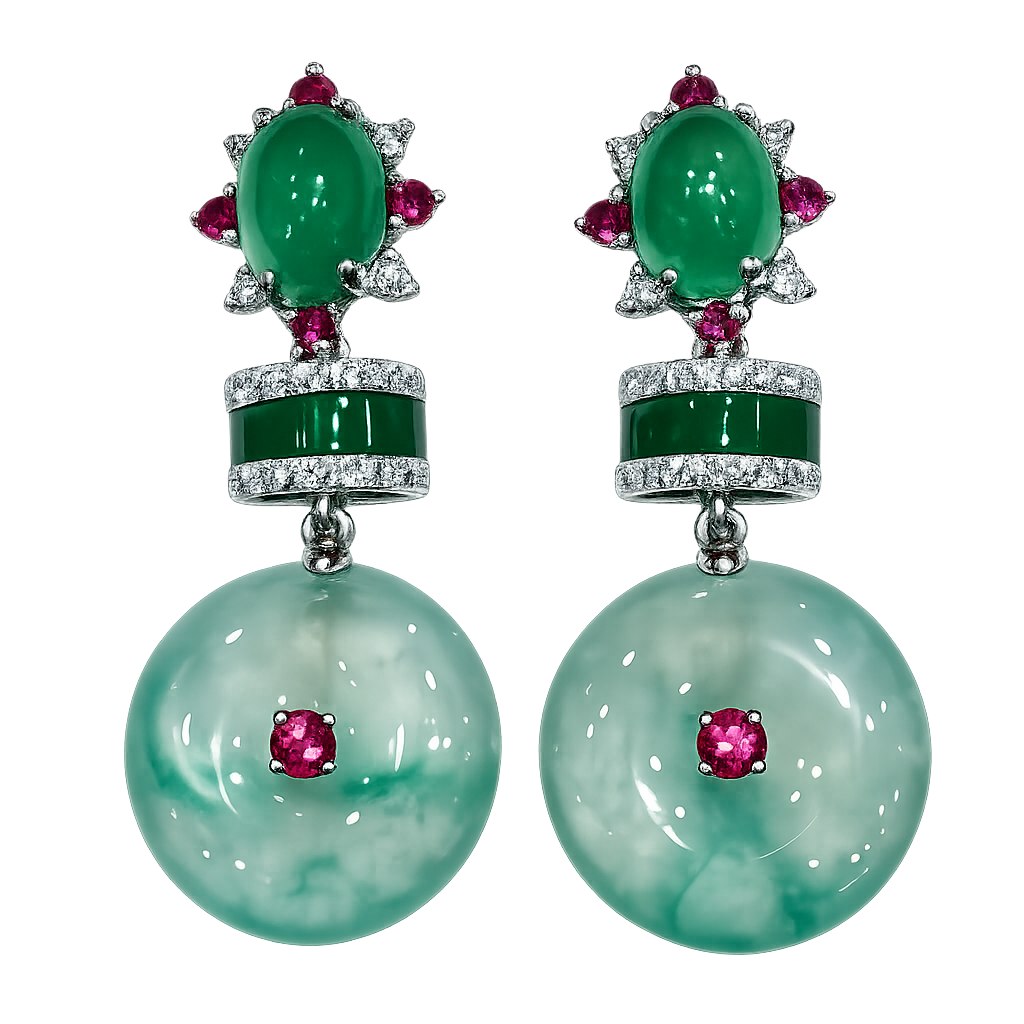 Accompanied by Hong Kong Jade & Stone Laboratory Certificate, stating that the jadeite is natural, known in the trade as ‘A Jade’.