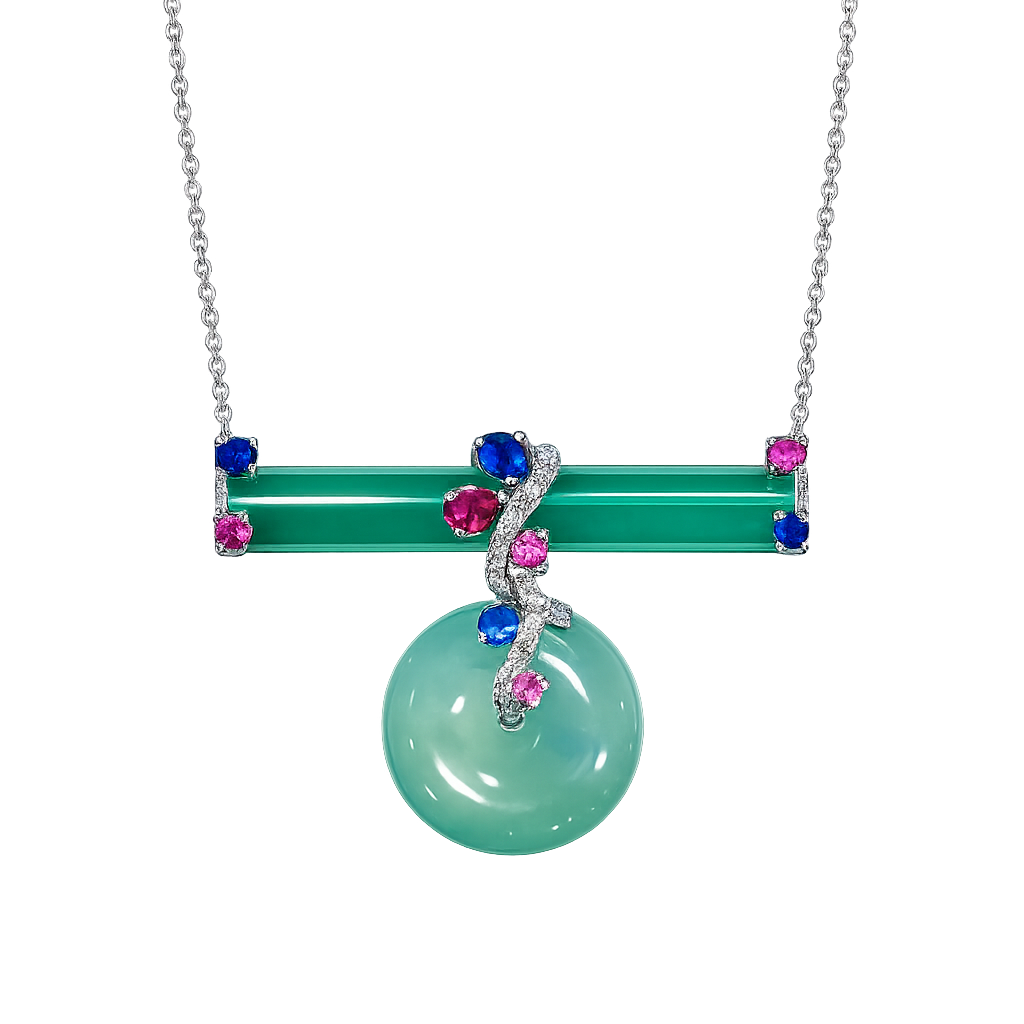Accompanied by Hong Kong Jade & Stone Laboratory Certificate, stating that the jadeite is natural, known in the trade as ‘A Jade’.