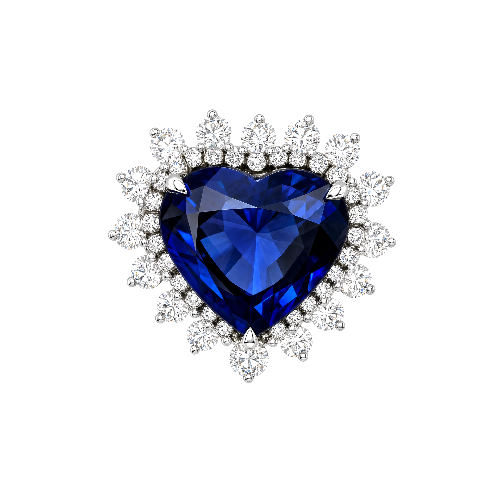 Accompanied by GRS report, stating that the natural sapphire is of GRS type 'Royal Blue', of Sri Lanka origin with indication of heat treatment.