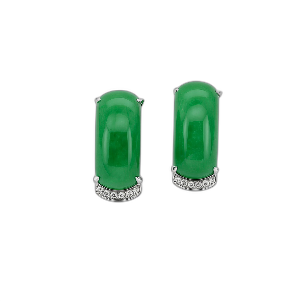 Accompanied by Hong Kong Jade & Stone Laboratory certificate, stating that the jadeite tested is natural, known in the trade as "A Jade."
