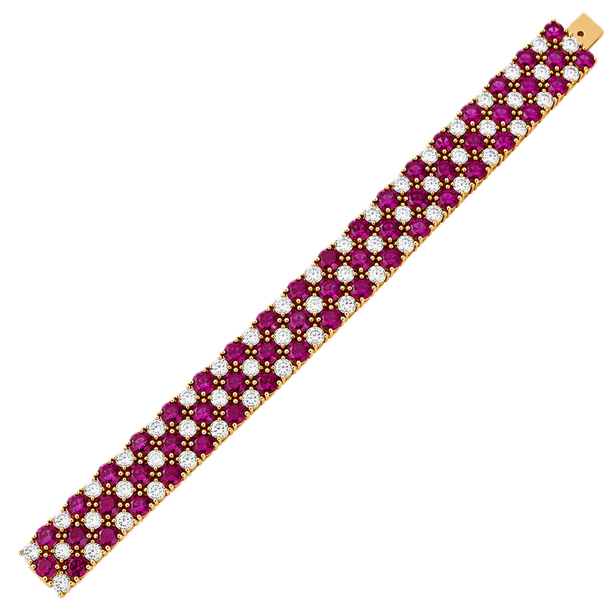 Accompanied by a report from Lotus Gemology Report stating that the rubies are natural, with no indication of heat treatment and originate from Burma (Myanmar).