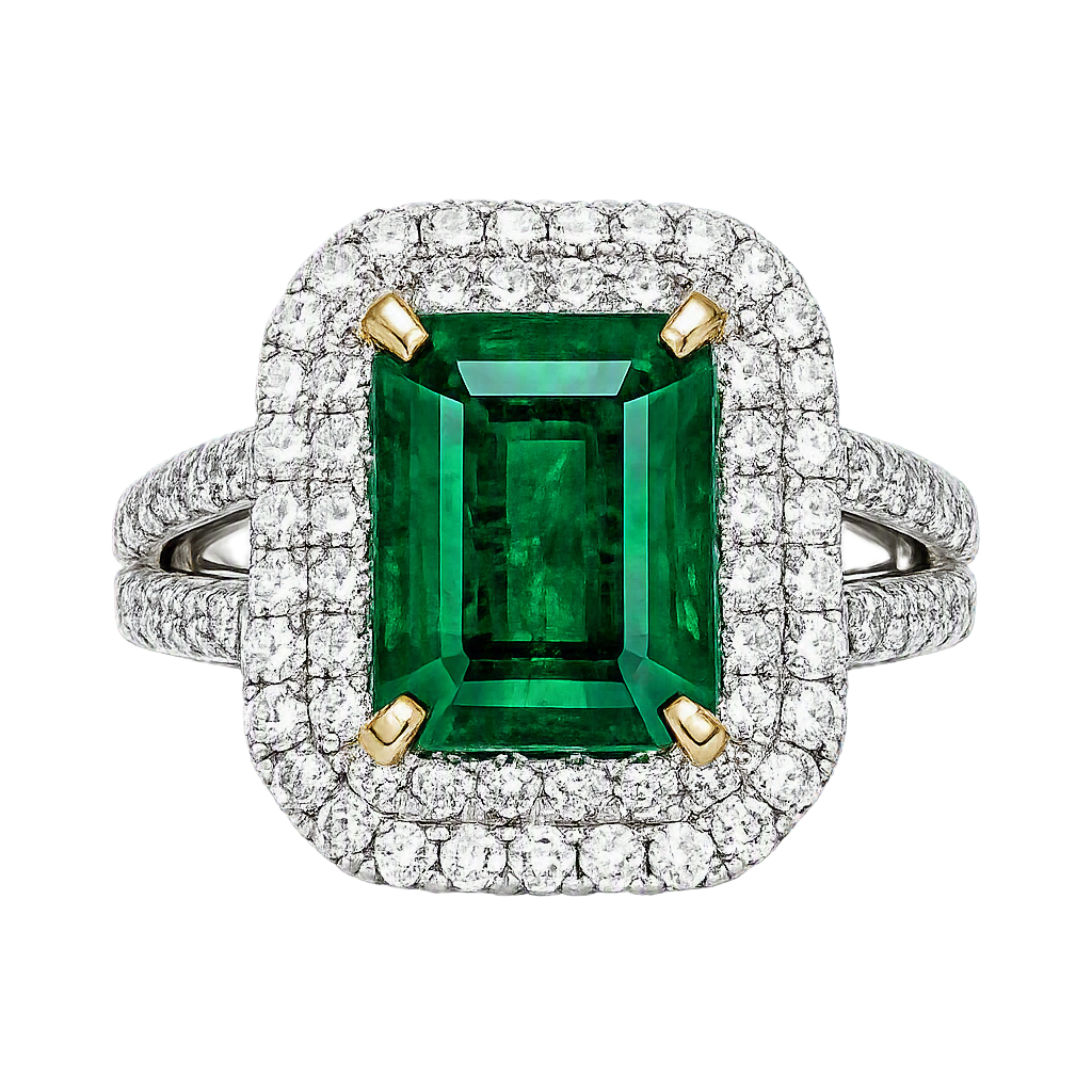 Accompanied by a GRS report that the emerald is natural, Vivid Green colour, of Colombian origin, with minor clarity enhancement; along with an appendix, stating that the emeralds are reminiscent in hue of the varieties displaying the legendary color found in the world-renowned Muzo mines. They are formally described as "Muzo Green" and commonly known in the trade as "Old Mine" emeralds.