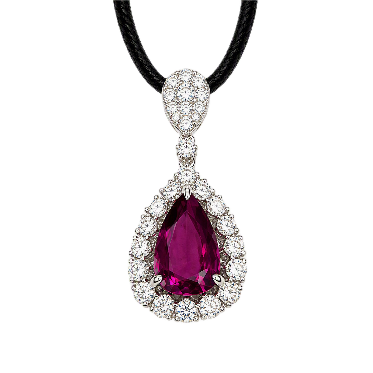Accompanied by a report from GIT stating that the ruby is natural, with no indication of heat treatment.