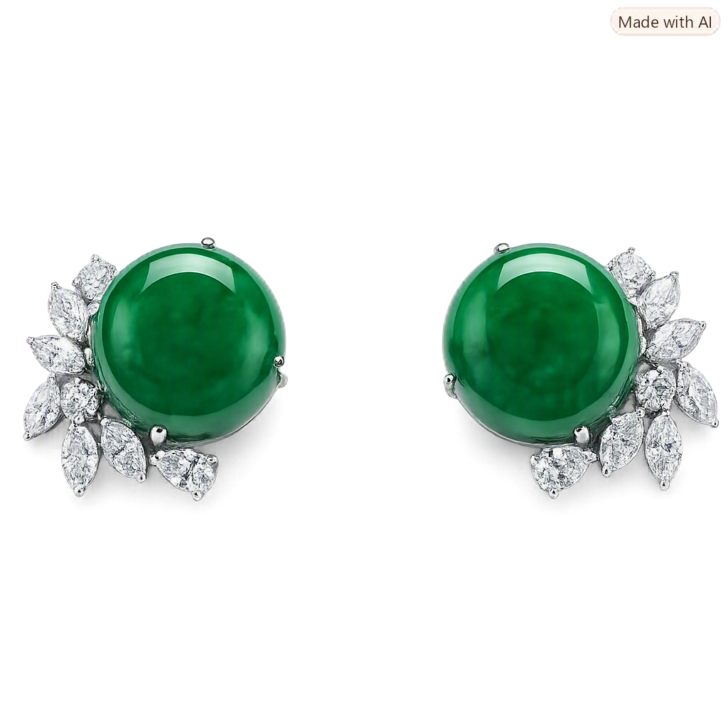 Accompanied by Hong Kong Jade & Stone Laboratory certificate, stating that the jadeite is natural, known in trade as 'A Jade'.