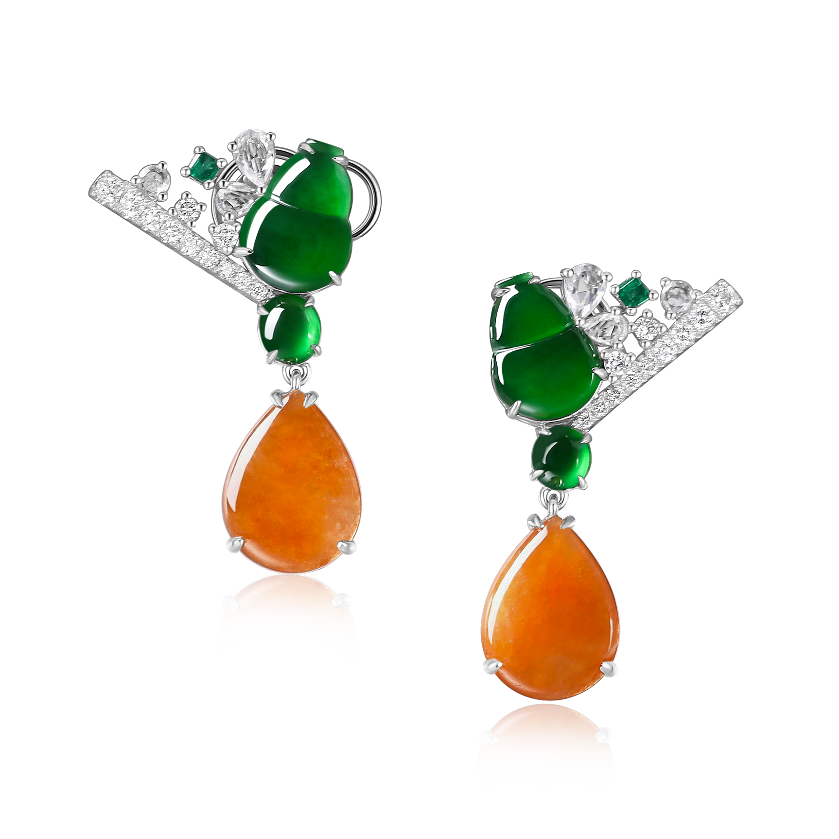 Accompanied by Hong Kong Jade & Stone Laboratory certificate stating that the jadeite is natural, known in the trade as "A Jade".