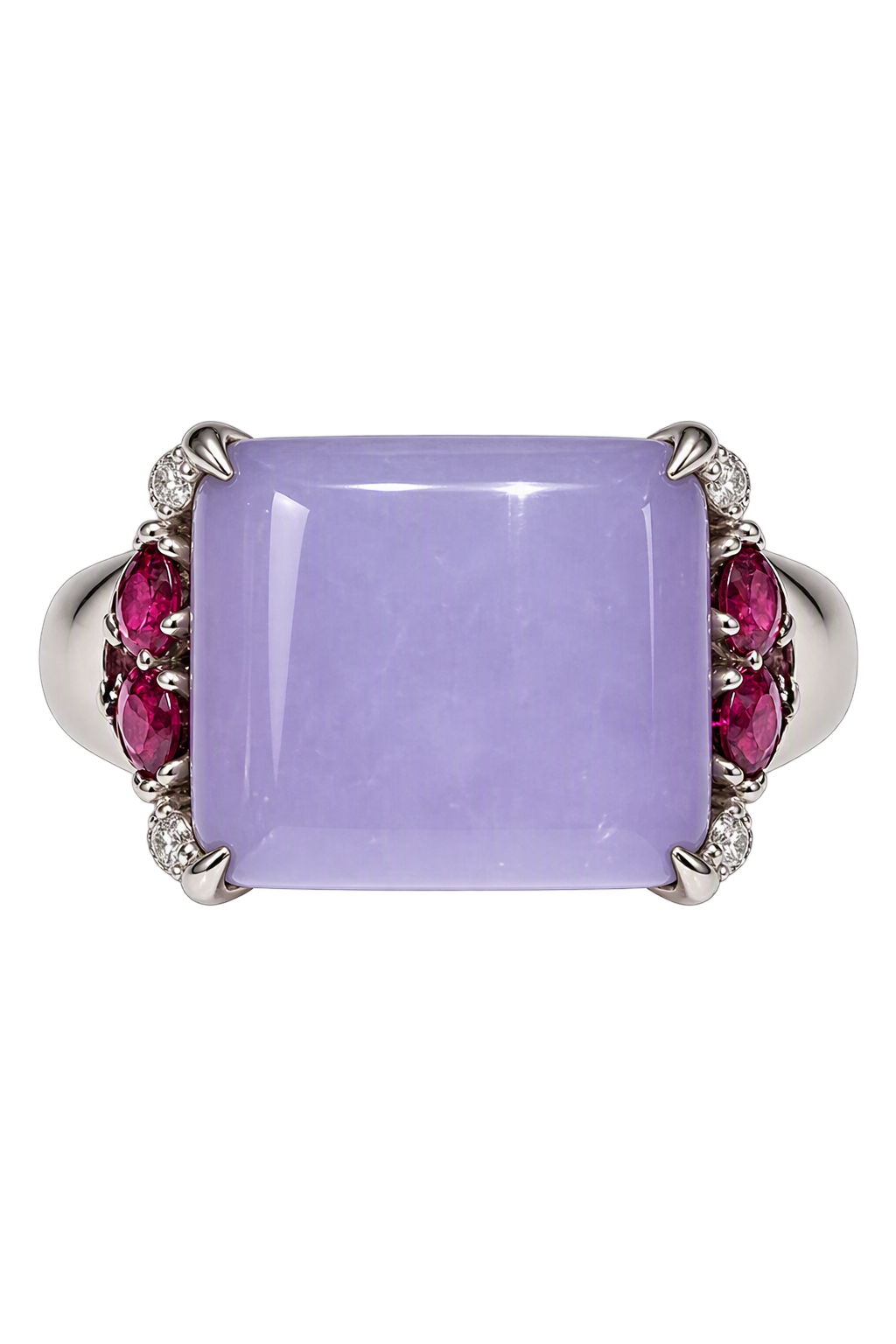 Accompanied by Hong Kong Jade & Stone Laboratory Certificate, stating that the jadeite is natural, known in the trade as ‘A Jade’.