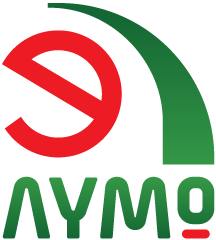 Logotipo de Aymo con símbolo
