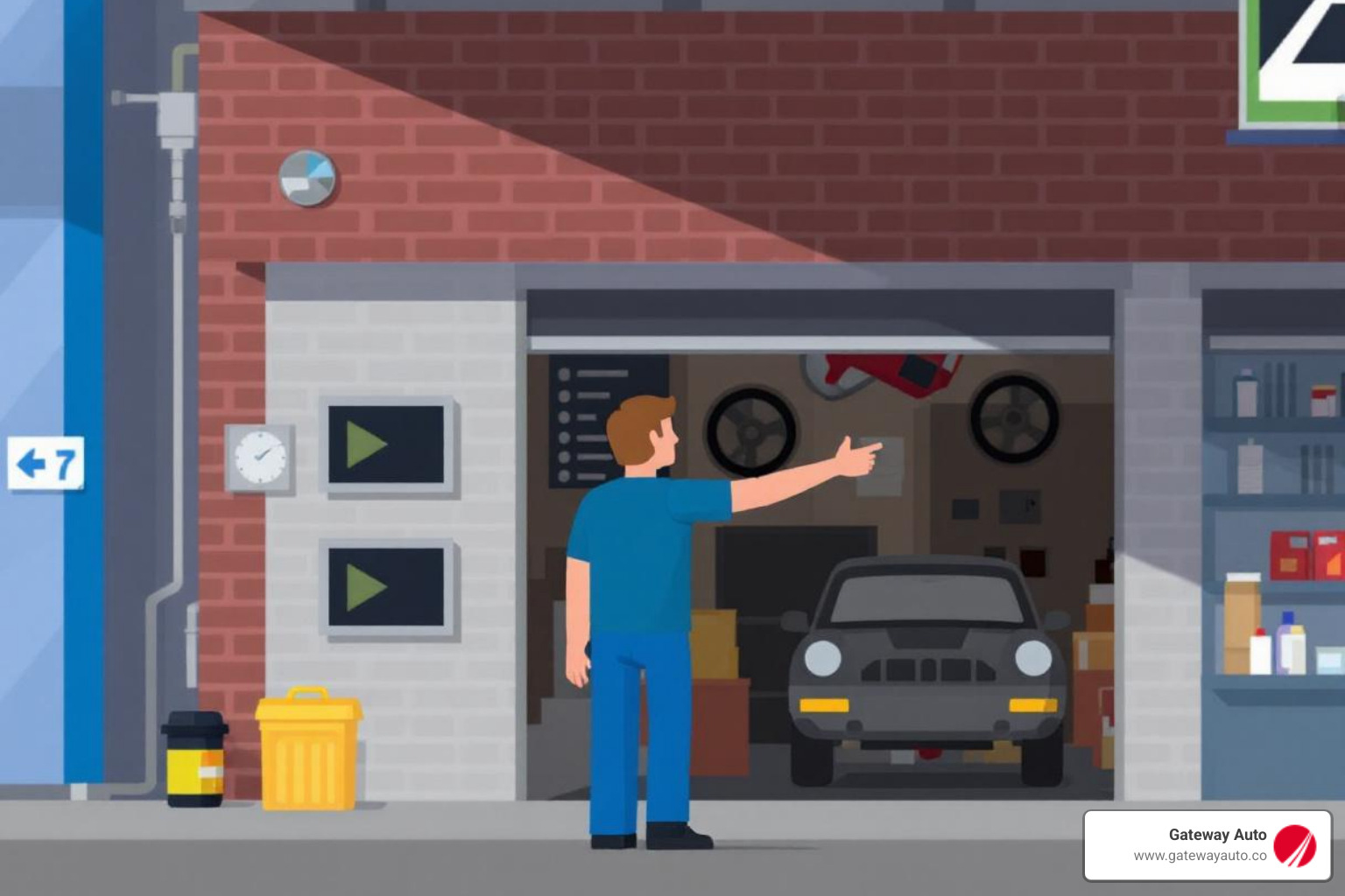 person reading online reviews for a mechanic on a smartphone - automotive repair shops