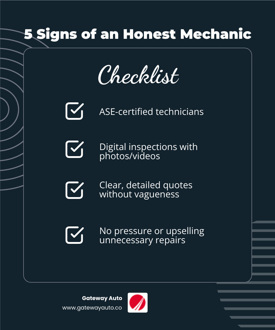 Infographic: 5 signs of an honest mechanic vs. red flags to avoid in Omaha - honest mechanic omaha infographic Infographic: 5 signs of an honest mechanic vs. red flags to avoid in Omaha - honest mechanic omaha infographic