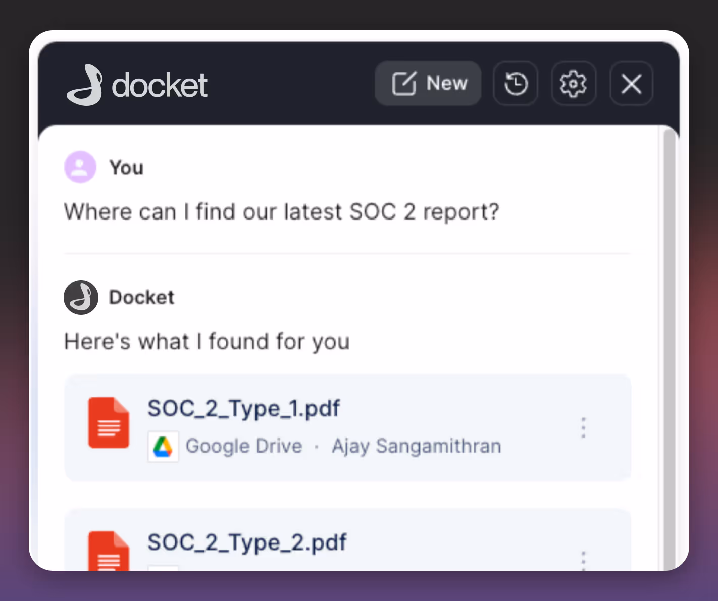 Docket Response Time