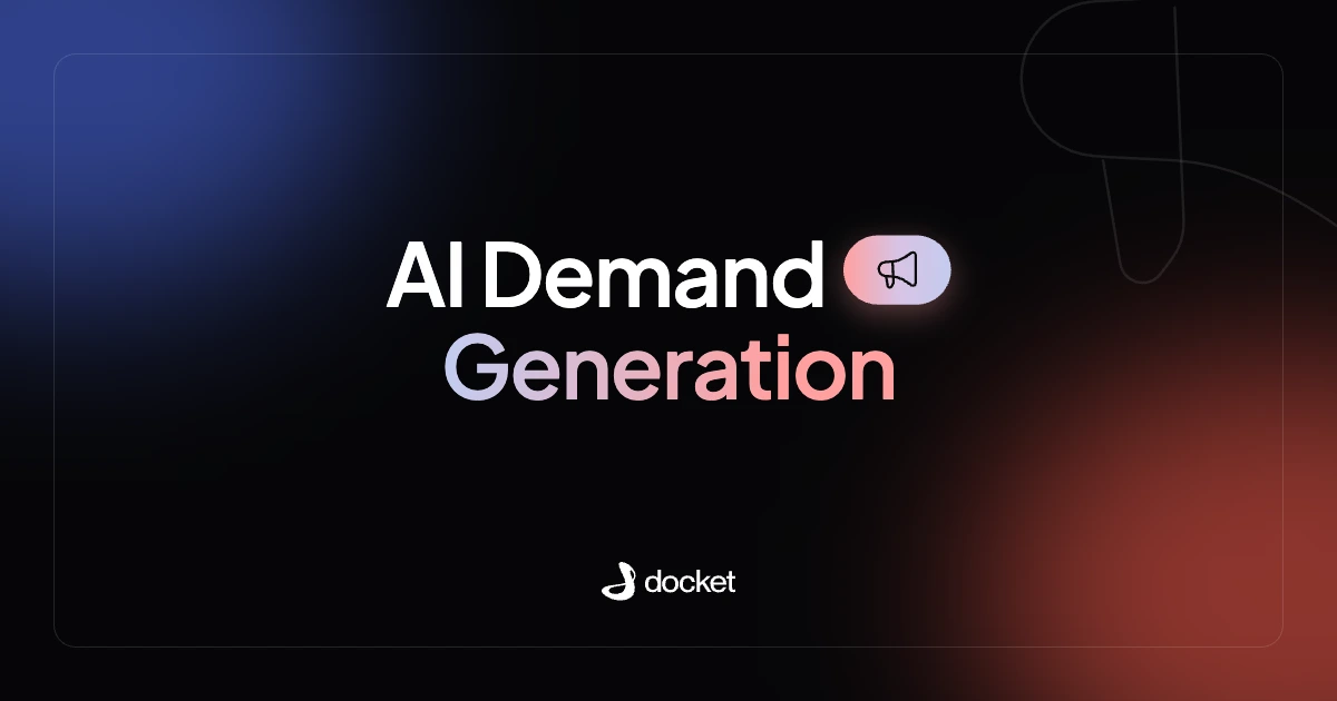AI Demand Generation – Docket blog banner