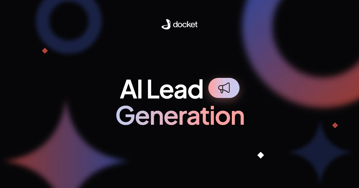 AI Lead Generation – Docket blog banner