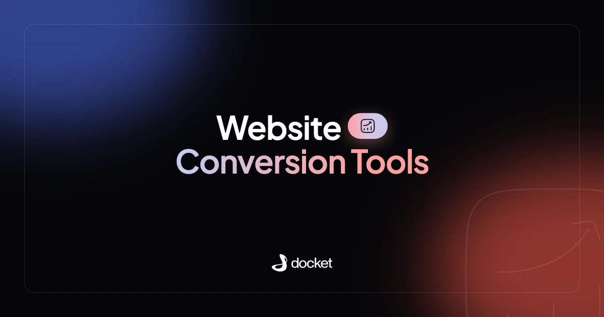 Website Conversion Tools – Docket blog banner