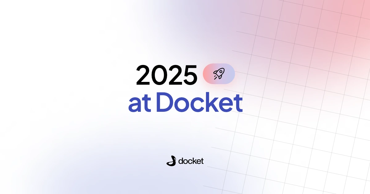 2025 at Docket – Docket blog banner