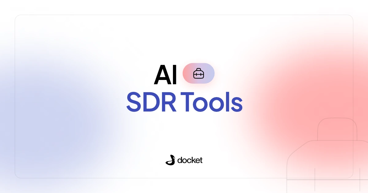 AI SDR Tools – Docket blog banner