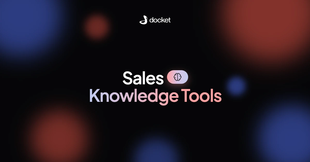 Sales Knowledge Tools – Docket blog banner