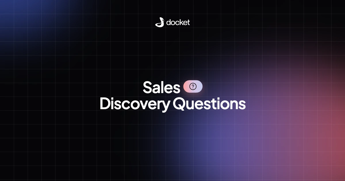 Sales Discovery Questions – Docket blog banner