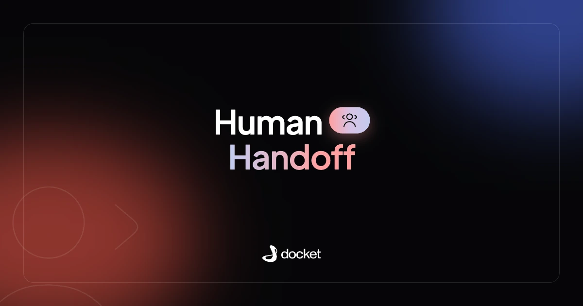 Human Handoff – Docket blog banner