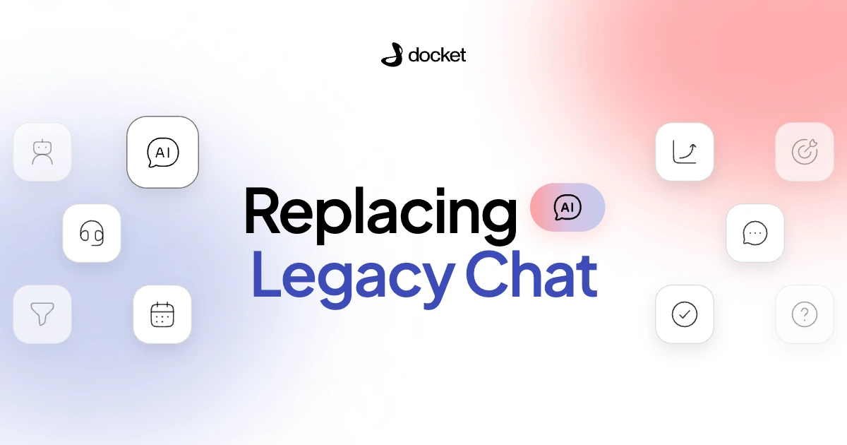 Replacing Legacy Chat – Docket blog banner