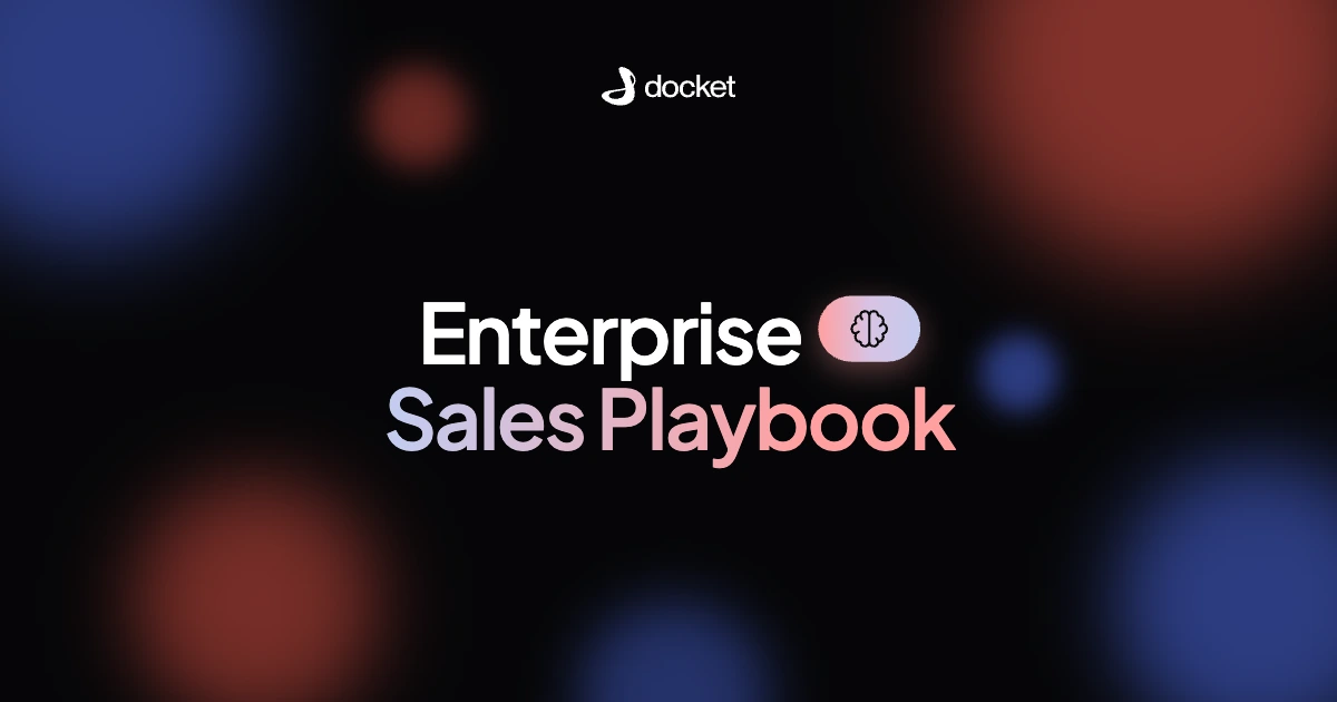 Enterprise Sales Playbook – Docket blog banner