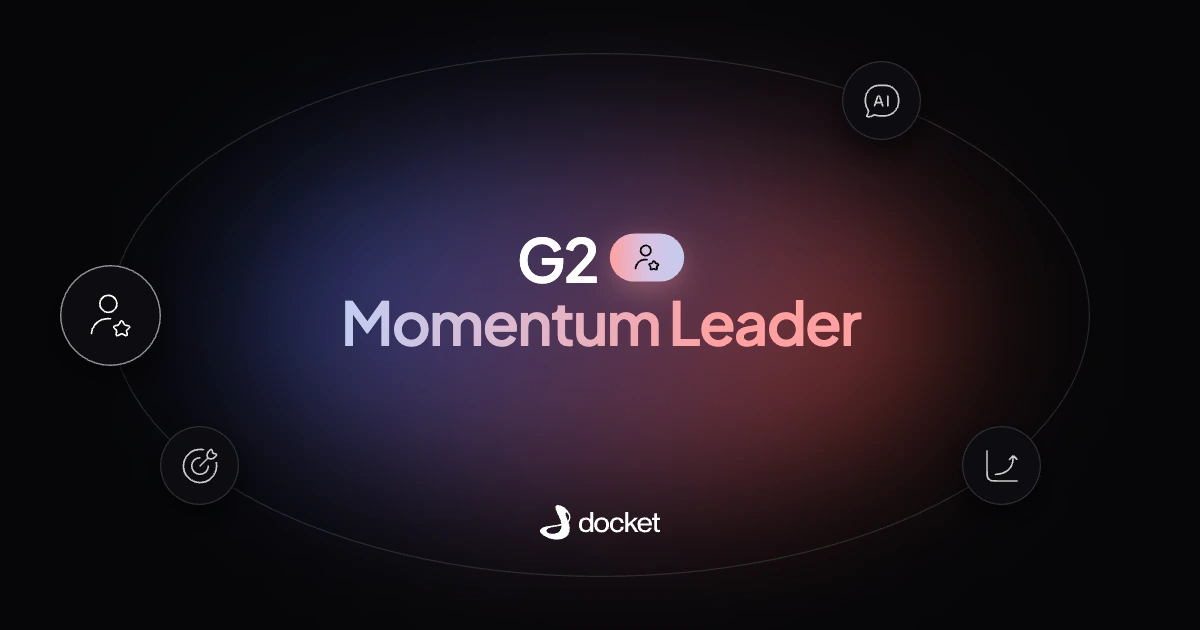 G2 Momentum Leader – Docket blog banner