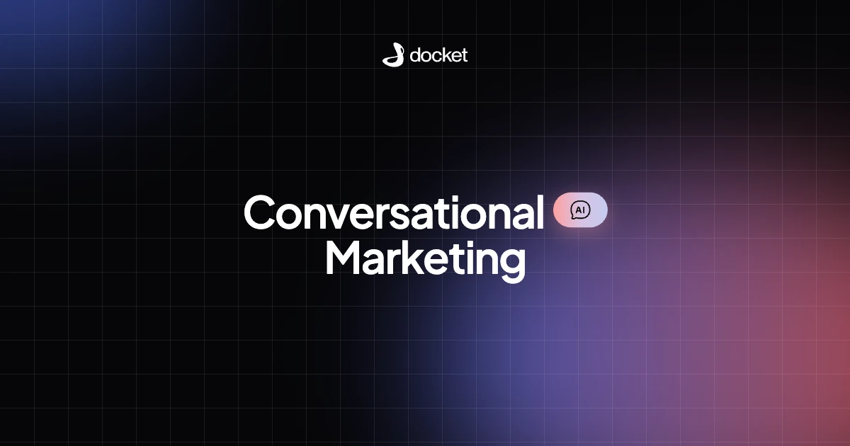 Conversational Marketing – Docket blog banner