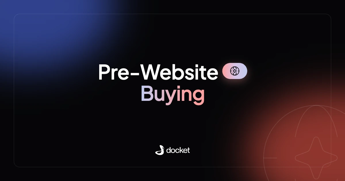Pre-Website Buying – Docket blog banner