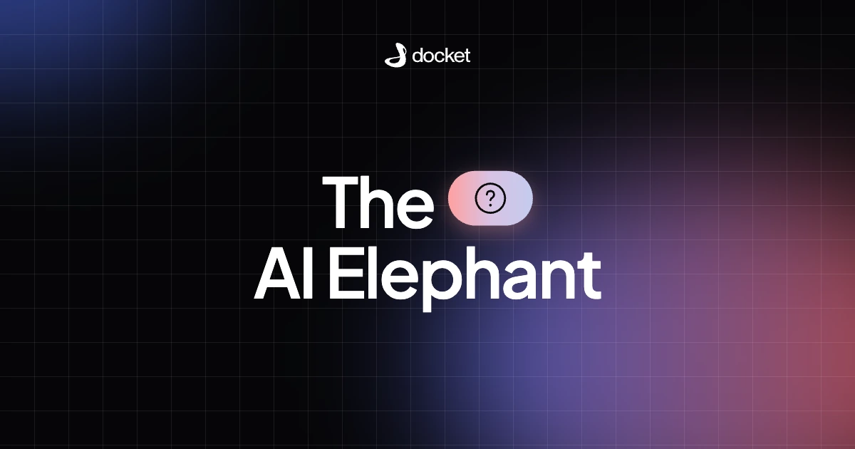The AI Elephant – Docket blog banner