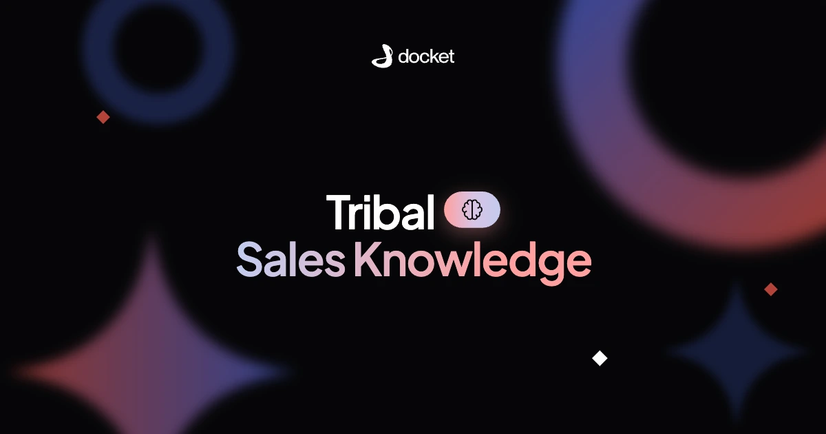 Tribal Sales Knowledge – Docket blog banner