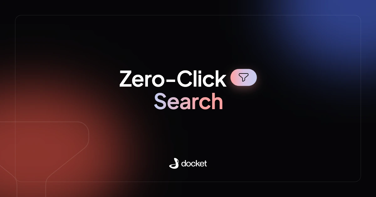 Zero-Click Search – Docket blog banner