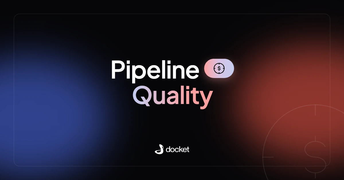 Pipeline Quality – Docket blog banner