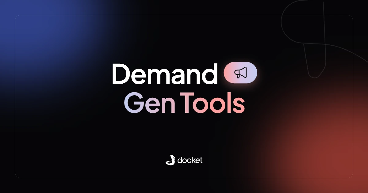 Demand Gen Tools – Docket blog banner