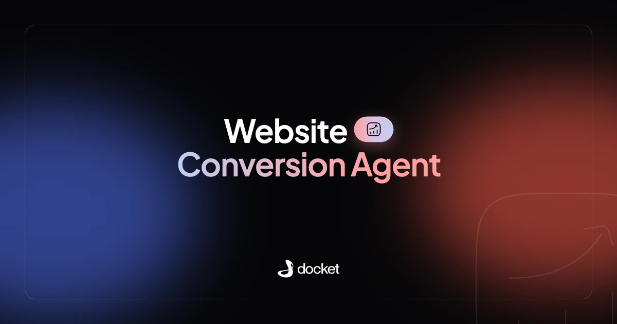 Website Conversion Agent – Docket blog banner