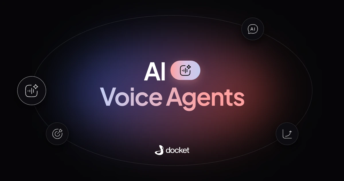 AI Voice Agents – Docket blog banner