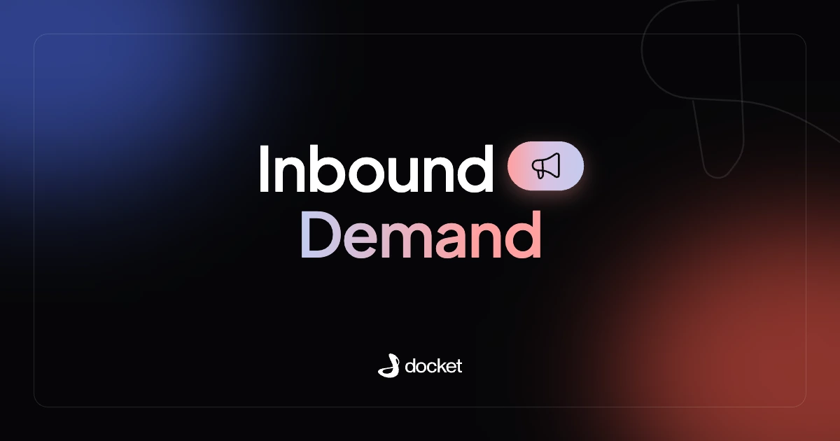 Inbound Demand – Docket blog banner