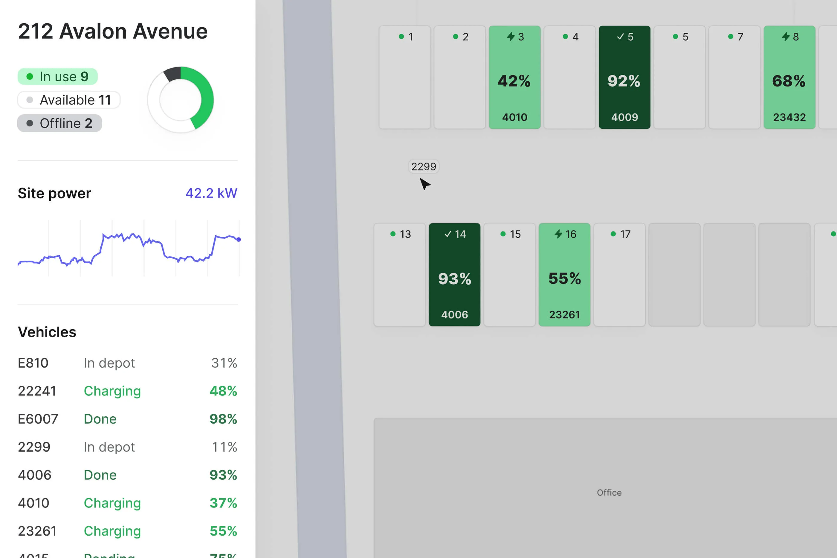Homepage Hero: Fleet Example UI